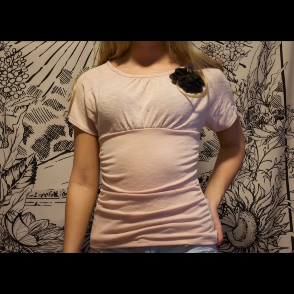 Flower Broche Blouse
